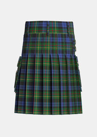 Utility_Gow_Hunting_2_Tartan_1893_kilt_back_image_with_pleated_design_and_adjustable_buckles_for_men