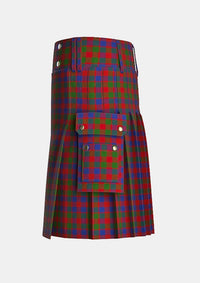 Utility_Gow_Tartan_5916_kilt_left_image_with_pleated_design_and_adjustable_buckles_for_men