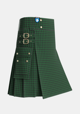 Utility_Graham_2_Tartan_786_kilt_side_image_with_pleated_design_and_adjustable_buckles_for_men