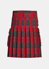 Utility_Grant_tartan_1384_kilt_back_image_with_pleated_design_and_adjustable_buckles_for_men