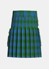 Utility_Greenlaw_American_Tartan_5791_kilt_back_image_with_pleated_design_and_adjustable_buckles_for_men
