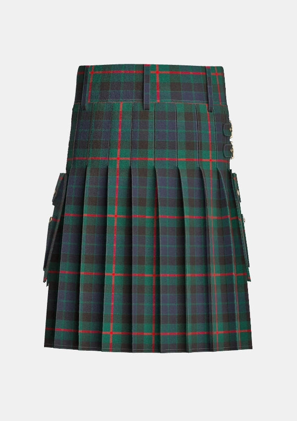 Utility_Gunn_Modern_Tartan_kilt_back_image_with_pleated_design_and_adjustable_buckles_for_men