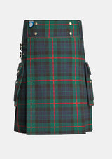 Utility_Gunn_Modern_Tartan_kilt_front_image_with_pleated_design_and_adjustable_buckles_for_men