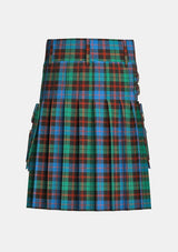 Utility_Guthrie_Tartan_kilt_back_image_with_pleated_design_and_adjustable_buckles_for_men