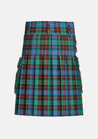 Utility_Guthrie_Tartan_kilt_back_image_with_pleated_design_and_adjustable_buckles_for_men