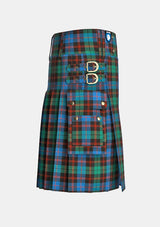 Utility_Guthrie_Tartan_kilt_right_image_with_pleated_design_and_adjustable_buckles_for_men