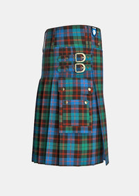 Utility_Guthrie_Tartan_kilt_right_image_with_pleated_design_and_adjustable_buckles_for_men