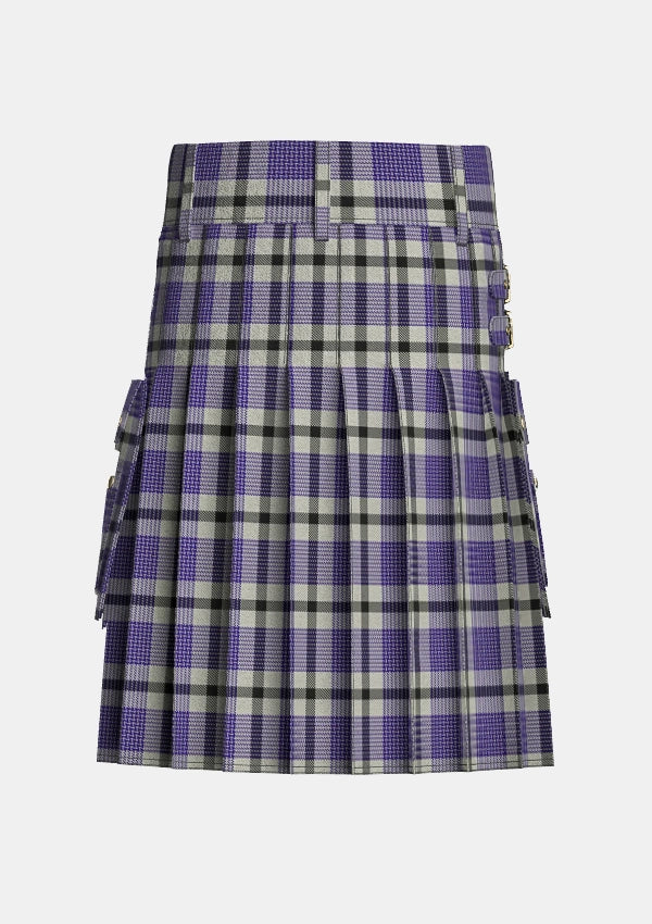 Utility_Hanna_Tartan_619_kilt_back_image_with_pleated_design_and_adjustable_buckles_for_men