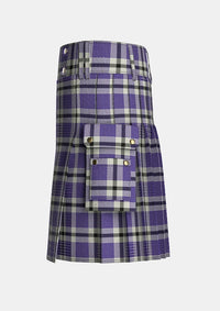 Utility_Hanna_Tartan_619_kilt_left_image_with_pleated_design_and_adjustable_buckles_for_men