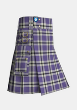 Utility_Hanna_Tartan_619_kilt_side_image_with_pleated_design_and_adjustable_buckles_for_men