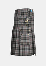 Utility_Harris_tartan_5159_kilt_right_image_with_pleated_design_and_adjustable_buckles_for_men