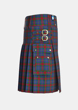 Utility_Harvey_Tartan_6848_kilt_right_image_with_pleated_design_and_adjustable_buckles_for_men