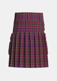 Utility_Haughdale_Tartan_5162_kilt_back_image_with_pleated_design_and_adjustable_buckles_for_men