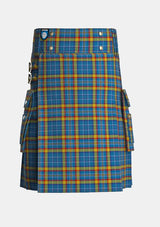 Utility_Healy_Tartan_6236_kilt_front_image_with_pleated_design_and_adjustable_buckles_for_men