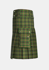Utility_Hebrides_Tartan_5172_kilt_left_image_with_pleated_design_and_adjustable_buckles_for_men