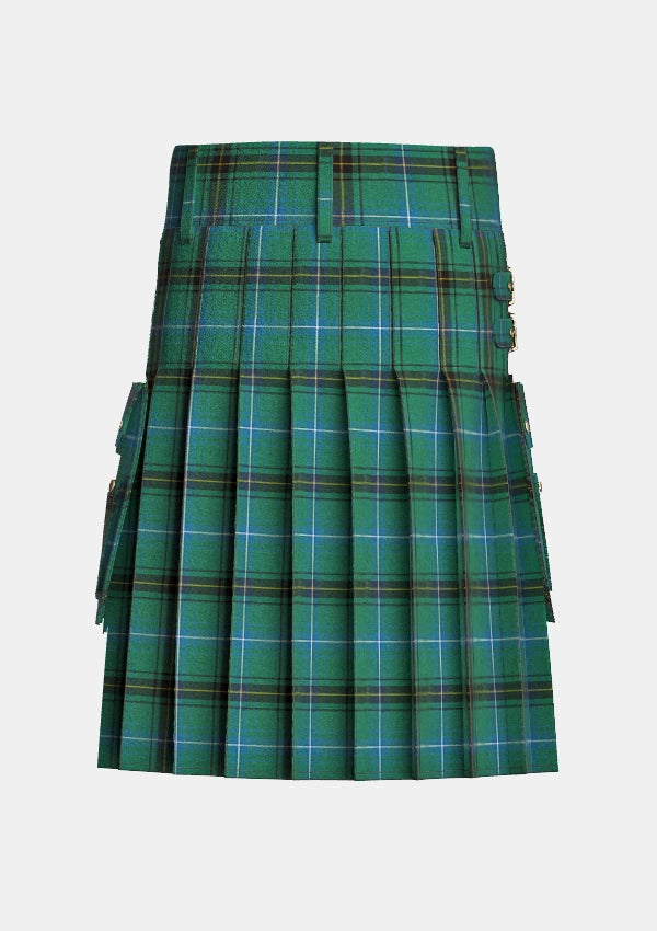 Utility_Henderson_kilt_back_image_with_pleated_design_and_adjustable_buckles_for_men