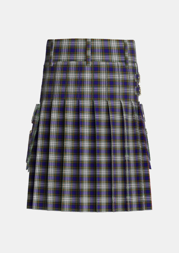 Utility_Highfield_Dress_Tartan_4183_kilt_back_image_with_pleated_design_and_adjustable_buckles_for_men