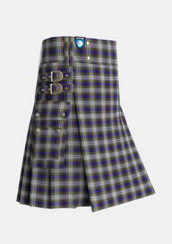 Utility_Highfield_Dress_Tartan_4183_kilt_side_image_with_pleated_design_and_adjustable_buckles_for_men