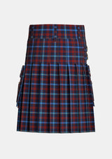 Utility_Highland_Titles_Tartan_kilt_back_image_with_pleated_design_and_adjustable_buckles_for_men