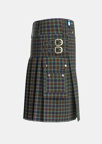 Utility_Hislop_Hyslop_Hunting_2_Tartan_2135_kilt_right_image_with_pleated_design_and_adjustable_buckles_for_men