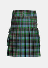 Utility_Hislop_Hyslop_Hunting_Tartan_2137_kilt_back_image_with_pleated_design_and_adjustable_buckles_for_men