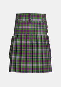 Utility_Hobbs_Tartan_13241_kilt_back_image_with_pleated_design_and_adjustable_buckles_for_men