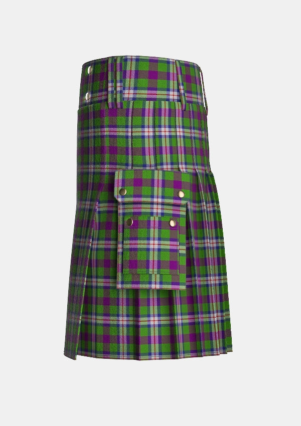 Utility_Hobbs_Tartan_13241_kilt_left_image_with_pleated_design_and_adjustable_buckles_for_men