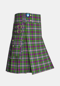 Utility_Hobbs_Tartan_13241_kilt_side_image_with_pleated_design_and_adjustable_buckles_for_men