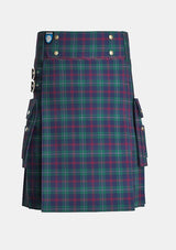Utility_Hogg_A_Tartan_12989_kilt_front_image_with_pleated_design_and_adjustable_buckles_for_men