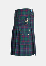 Utility_Hogg_A_Tartan_12989_kilt_right_image_with_pleated_design_and_adjustable_buckles_for_men