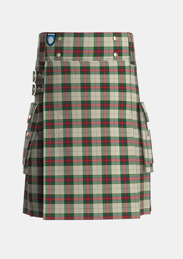 Utility_Hohenzollern_Tartan_7153_kilt_front_image_with_pleated_design_and_adjustable_buckles_for_men