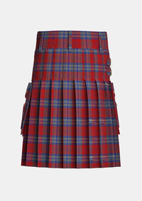 Utility_House_of_Edgar_tartan_5825_kilt_back_image_with_pleated_design_and_adjustable_buckles_for_men