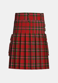 Utility_Howard_Vincent_Tartan_11067_kilt_back_image_with_pleated_design_and_adjustable_buckles_for_men