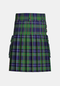 Utility_Humphries_Tartan_5225_kilt_back_image_with_pleated_design_and_adjustable_buckles_for_men