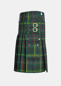 Utility_Hunting_Stewart_Tartan_kilt_right_image_with_pleated_design_and_adjustable_buckles_for_men