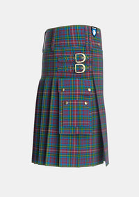 Utility_Hyndman_Tartan_2134_kilt_right_image_with_pleated_design_and_adjustable_buckles_for_men