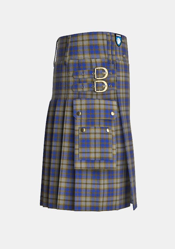 Utility_Independence_Tartan_2285_kilt_right_image_with_pleated_design_and_adjustable_buckles_for_men