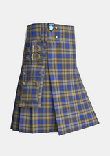 Utility_Independence_Tartan_2285_kilt_side_image_with_pleated_design_and_adjustable_buckles_for_men