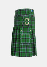 Utility_Innes_Hunting_Tartan_368_kilt_right_image_with_pleated_design_and_adjustable_buckles_for_men