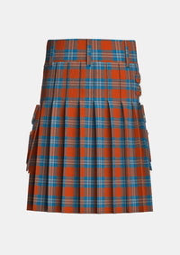 Utility_Irn_Bru_tartan_2394_kilt_back_image_with_pleated_design_and_adjustable_buckles_for_men