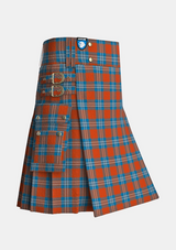 Utility_Irn_Bru_tartan_2394_kilt_side_image_with_pleated_design_and_adjustable_buckles_for_men