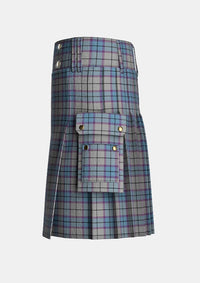 Utility_Islander_Dress_Tartan_10248_kilt_left_image_with_pleated_design_and_adjustable_buckles_for_men