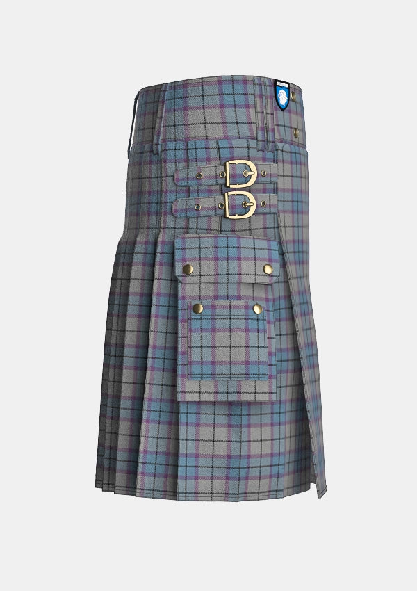 Utility_Islander_Dress_Tartan_10248_kilt_right_image_with_pleated_design_and_adjustable_buckles_for_men