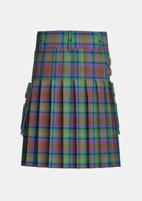 Utility_Isle_of_Skye_tartan_2155_kilt_back_image_with_pleated_design_and_adjustable_buckles_for_men