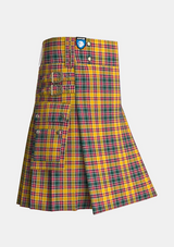 Utility_Jacobite_tartan_1835_kilt_side_image_with_pleated_design_and_adjustable_buckles_for_men