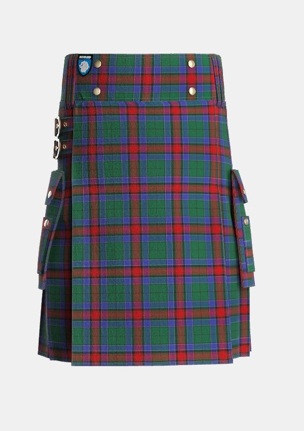 Utility_Jardine_Dress_Tartan_2084_kilt_front_image_with_pleated_design_and_adjustable_buckles_for_men