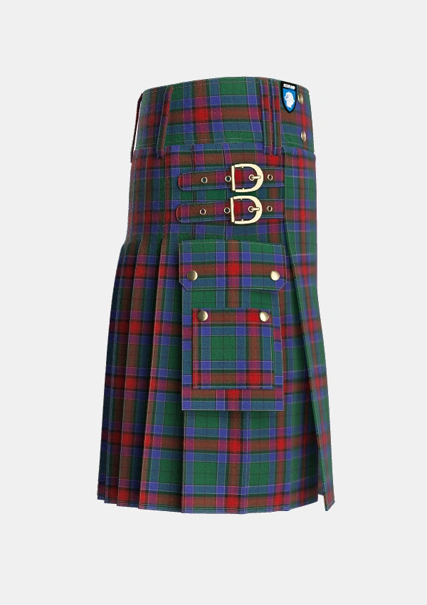 Utility_Jardine_Dress_Tartan_2084_kilt_right_image_with_pleated_design_and_adjustable_buckles_for_men