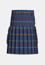 Utility_Jenkins_of_Wales_Tartan_5757_kilt_back_image_with_pleated_design_and_adjustable_buckles_for_men