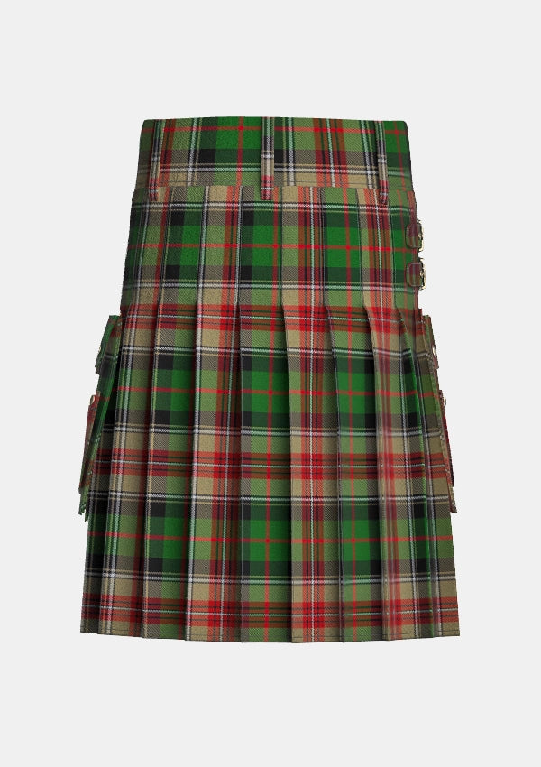 Utility_Johnson_J_M_Tartan_5286_kilt_back_image_with_pleated_design_and_adjustable_buckles_for_men