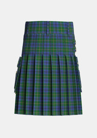 Utility_Johnstone_Johnston_Tartan_1062_kilt_back_image_with_pleated_design_and_adjustable_buckles_for_men